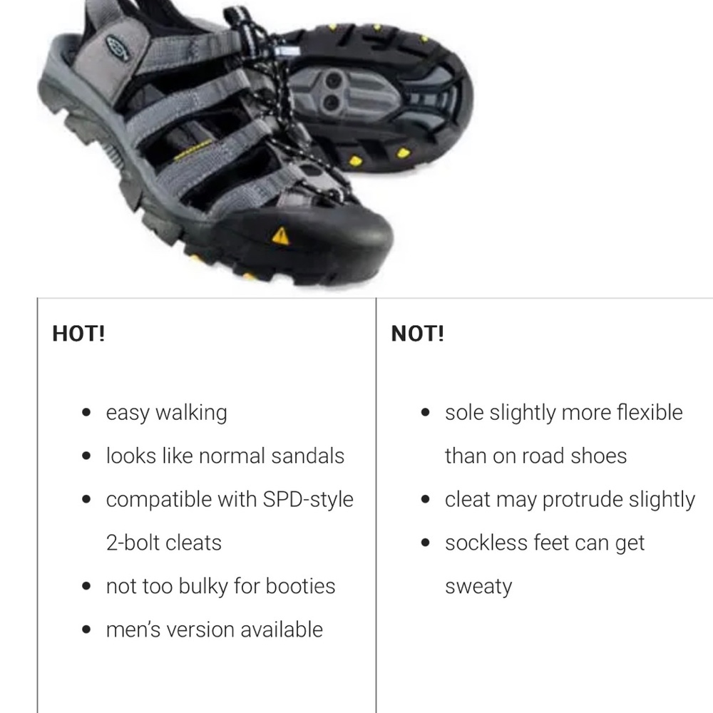 Keen Women’s ‘Commuter’ cycling Bike Sandals. Size 7. Lightly used